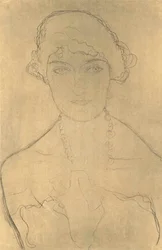 Brustbild von vorne mit Halskette